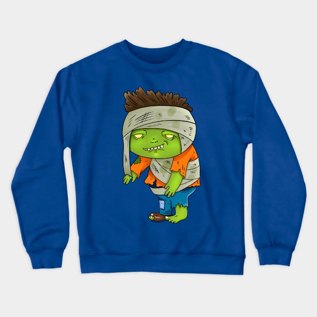 Zombie-Cartoon Zoombie Crewneck Sweatshirt by KimLeex